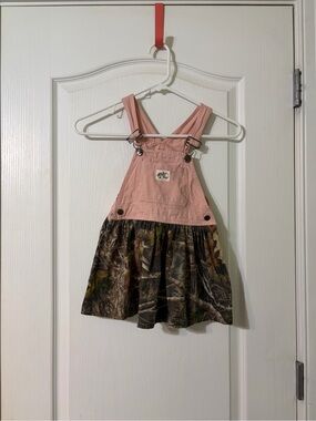 Bass Pro Shops Pink Bib Dress with Camo Skirt